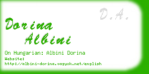 dorina albini business card